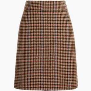 J.crew Wool Blend Mini Skirt in Houndstooth